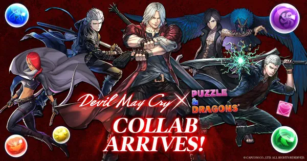 Let’s rock, baby! Devil May Cry leads a new Puzzle & Dragons collaboration today