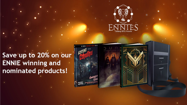 Modiphius Earns Several Awards and Nominations From Ennies and Celebrates with a Sale