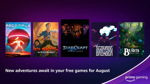 Amazon Prime Gaming will have six new free titles available on August 1st including StarCraft: Remastered and Beasts of Maravilla Island