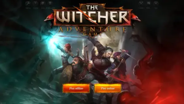 Geralt goes rolling along — The Witcher Adventure Game