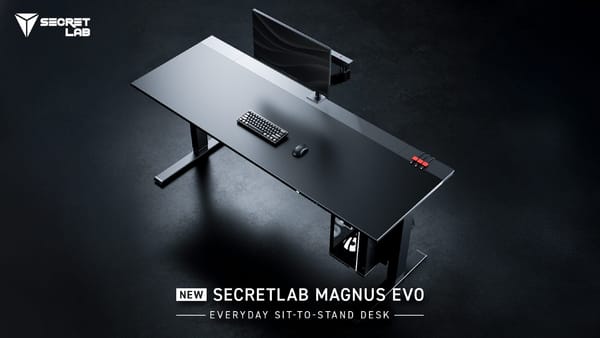 Stand at attention for the all-new Secretlab MAGNUS Evo Sit-to-Stand Desk