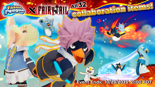 Season 7 of Faaast Penguin Starts Today with FAIRY TAIL Collab!