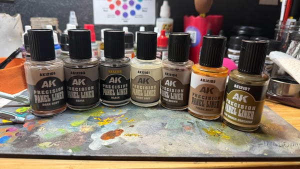 A photo of the AK Interactive Panel Liner range