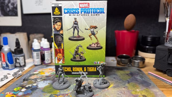 A photo of the Echo, Ronin & Tigra Marvel Crisis Protocol pack