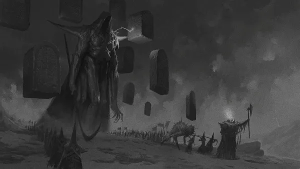 Artwork from Trench Crusade depicting a legion from Hell