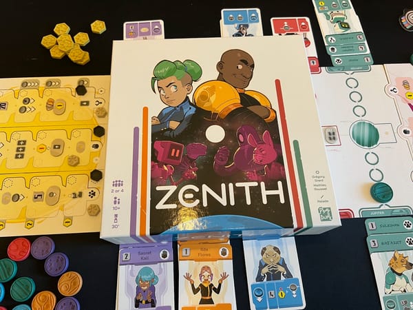 Zenith review - Control the cards; Control the factions; Control the galaxy.