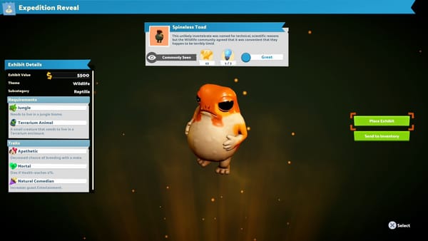 Two Point Museum: Zooseum review — Who let the toads out?