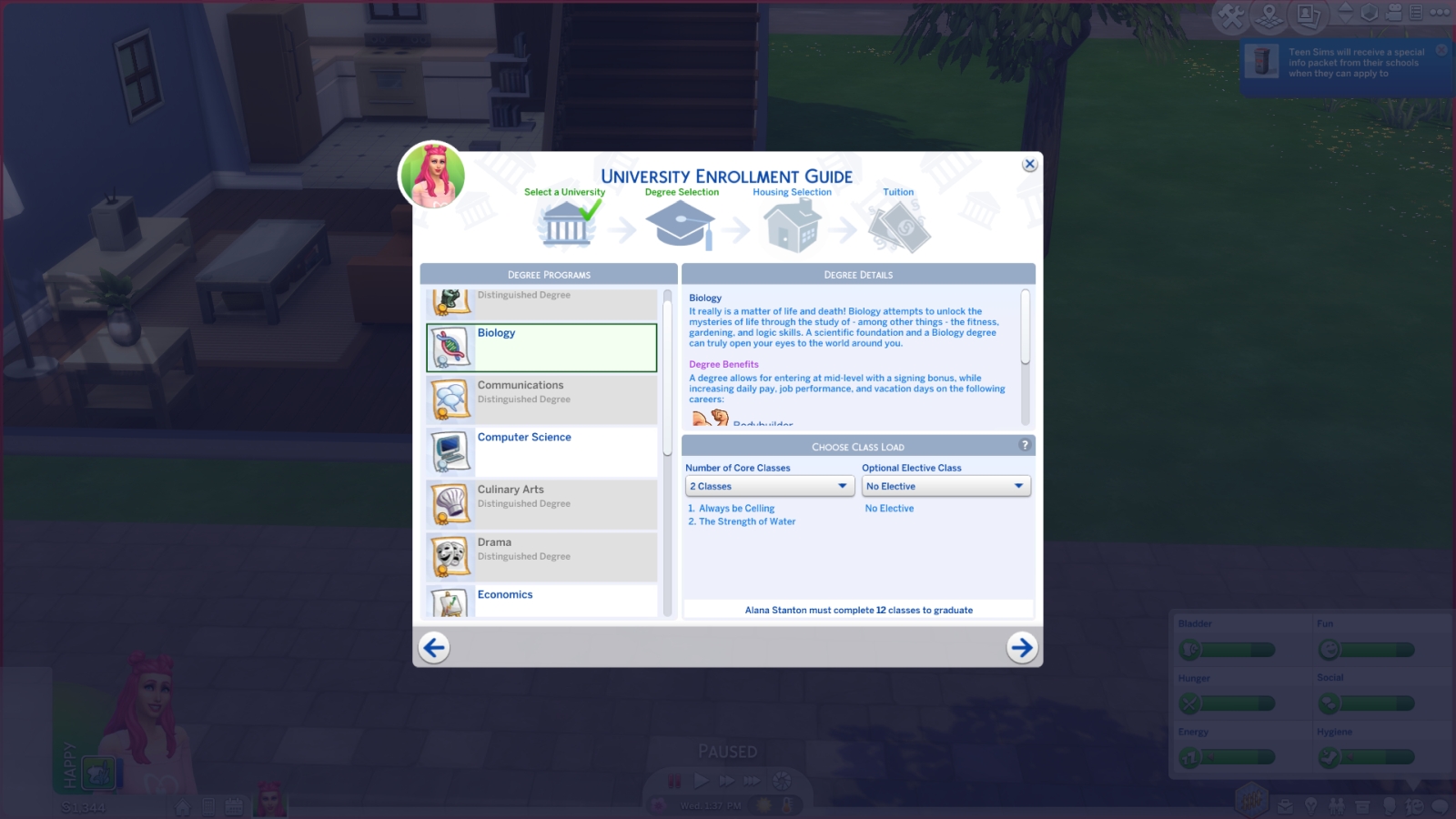 The Sims 4 university guide