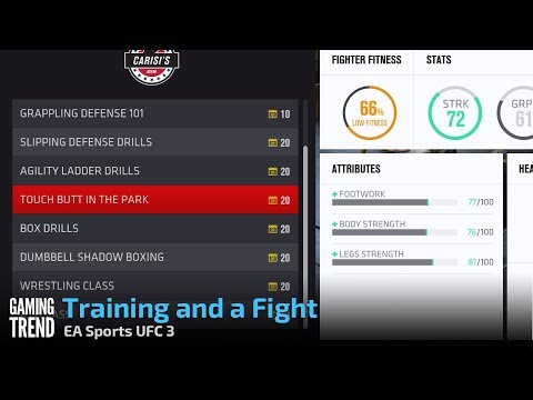 EA Sports UFC 3 - Training and a Fight - Career Mode [Gaming Trend]