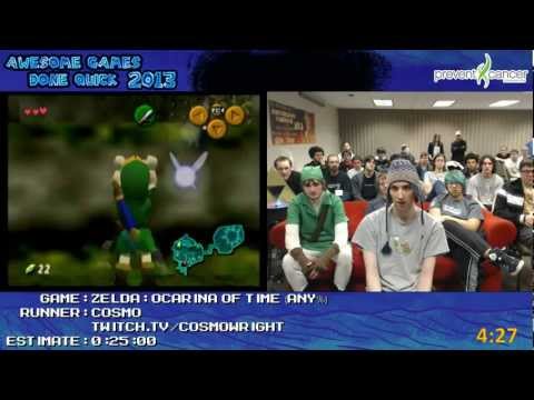 The Legend of Zelda: Ocarina of Time Speedrun in 22:38, live at AGDQ2013