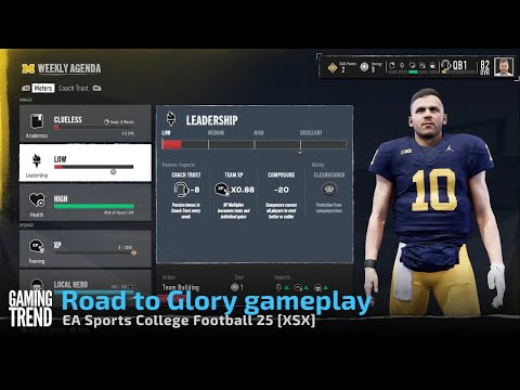 Starting Road to Glory as a Michigan 5 Star QB in EA Sports College Football 25!