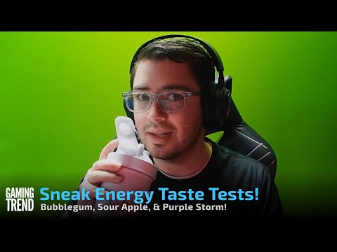Sneak Energy Taste Tests - Bubblegum, Sour Apple, &amp; Purple Storm! - [Gaming Trend]