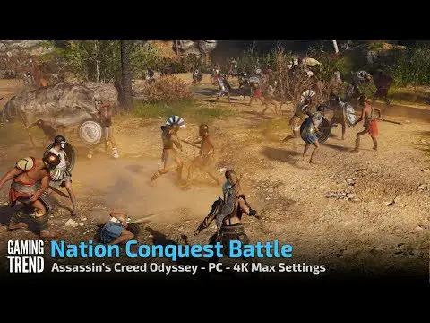 Assassin&#039;s Creed Odyssey - Nation Conquest Battle - PC 4K - [Gaming Trend]