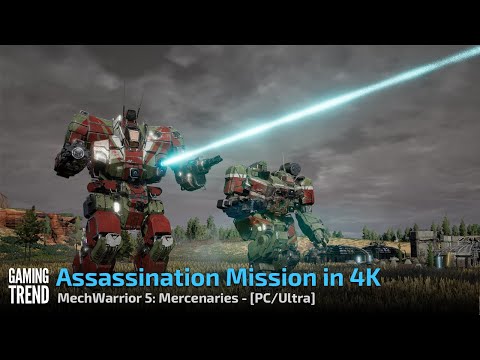 Mechwarrior 5 Mercenaries - Assassination Mission in 4K Ultra - PC [Gaming Trend]