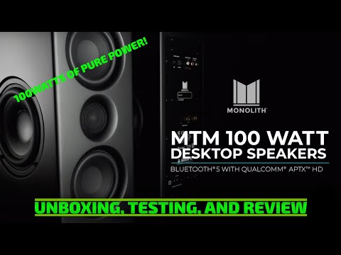 Monoprice MTM-100 Monolith Speaker Unboxing and Review [Gaming Trend]