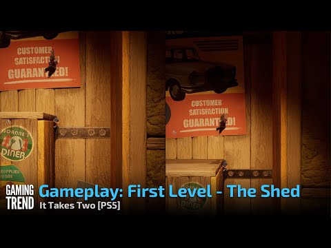 Gameplay: First Level - The Shed - It Takes Two [PS5] - [Gaming Trend]