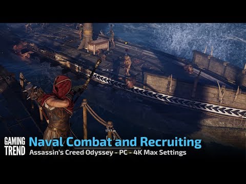 Assassin&#039;s Creed Odyssey - Naval Combat and Recruiting - PC 4K - [Gaming Trend]
