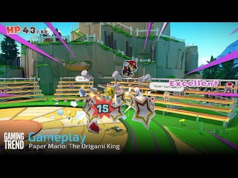 Paper Mario: The Origami King Gameplay