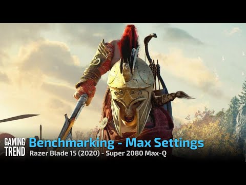 Assassin&#039;s Creed Odyssey - Razer Blade 15 2080 Super Max-Q benchmark [Gaming Trend]