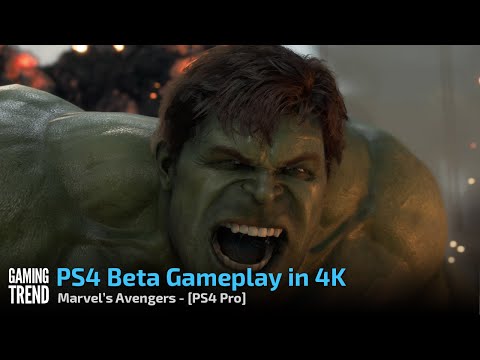 Marvel&#039;s Avengers - Beta Gameplay Video in 4K - PS4 Pro [Gaming Trend]