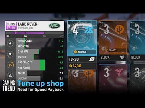 Need for Speed Payback - Tune Up Shop [Gaming Trend]