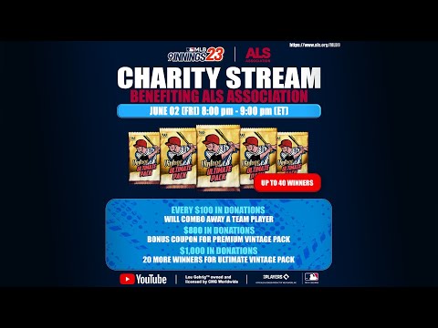 MLB 9 Innings | Charity Livestream Benefiting the ALS Association | Live Stream