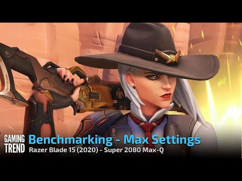 Overwatch - Razer Blade 15 2080 Super Max-Q benchmark [Gaming Trend]