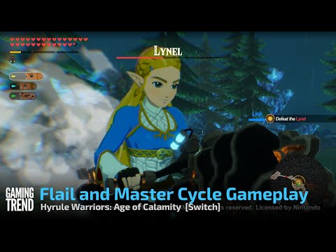 Hyrule Warriors: Age of Calamity Flail and Master Cycle Gameplay - Switch [Gaming Trend]