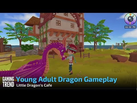Hands-on with a young adult dragon in Little Dragon&#039;s Cafe