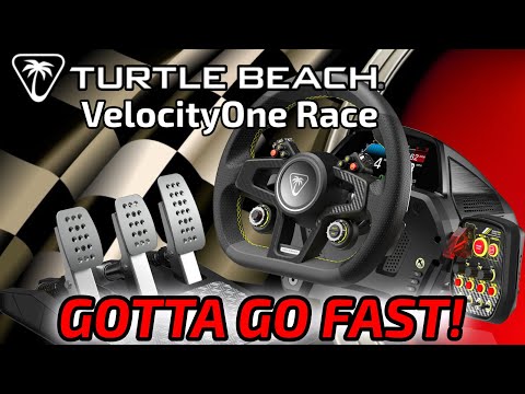 Turtle Beach VelocityOne Race Steering Wheel Unboxing Review and Racing