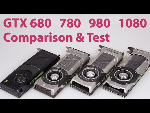 NVIDIA GeForce GTX 680 vs. 780 vs. 980 vs. 1080 Performance Analysis &amp; Graphics Comparison