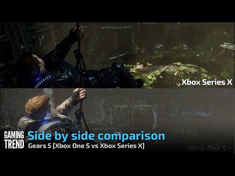 Side by side comparison - Gears 5 - [Xbox One S vs Xbox Series X] [Gaming Trend]