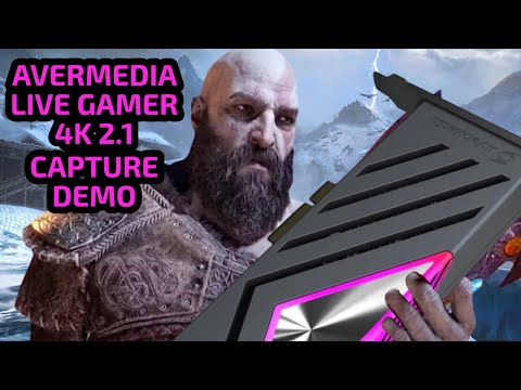 AverMedia Live Gamer 4K 2.1 1440p 120 Hz demo capture: God of War Ragnarök