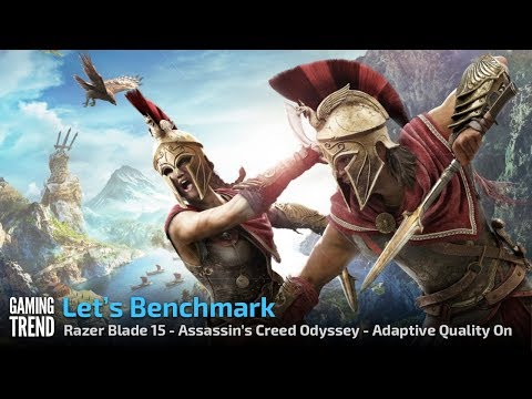 Razer Blade 15 - Assassin&#039;s Creed Odyssey - Adaptive Quality On [Gaming Trend]