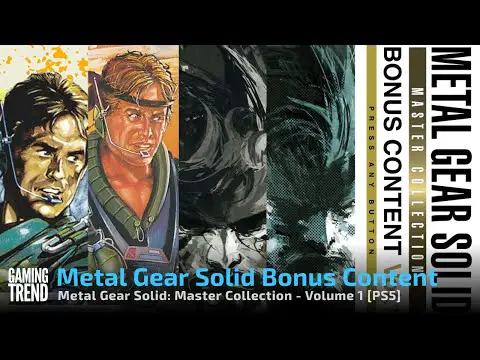 Bonus Content - Metal Gear Solid: Master Collection - Volume 1 [PS5]