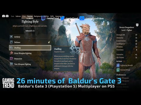 Baldur&#039;s Gate III Multiplayer on Playstation 5 - 26 minutes of gameplay!