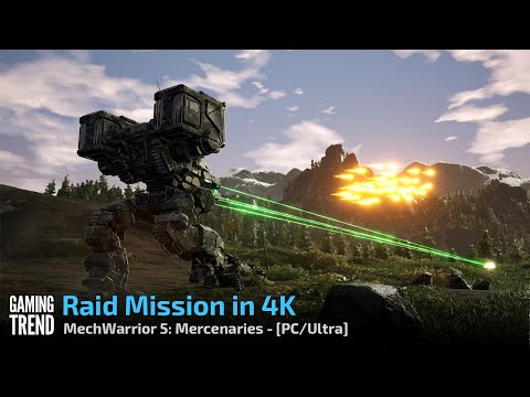 Mechwarrior 5 Mercenaries - Raid Mission in 4K Ultra - PC [Gaming Trend]