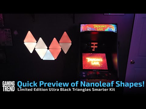 Quick Preview of Nanoleaf Shapes Ultra Black Triangles!