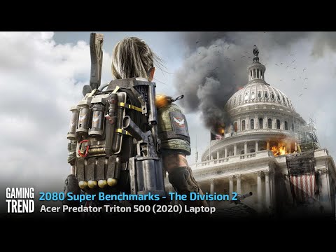 Acer Triton 500 Laptop (2020) With and Without Turbo Benchmark - The Division 2 [Gaming Trend]