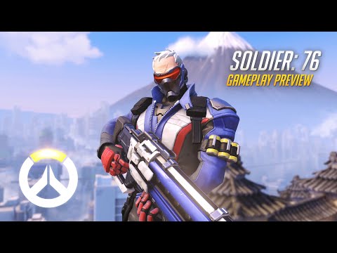Soldier: 76 Gameplay Preview | Overwatch | 1080p HD, 60 FPS