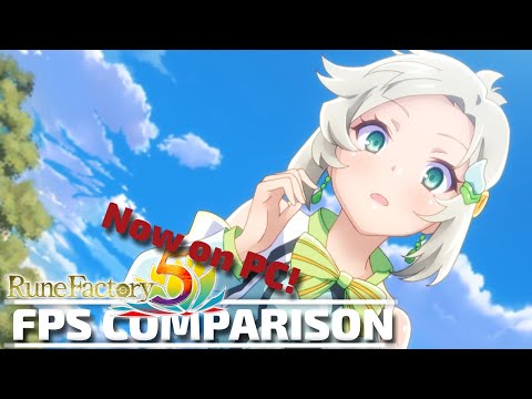 Rune Factory 5 Frame Rate Comparison - PC/Switch [Gaming Trend] #shorts