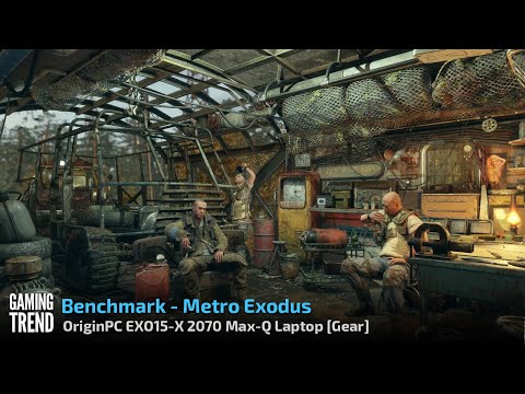 OriginPC EON15-X 2070 Max-Q AMD Laptop - Benchmark - Metro Exodus [Gaming Trend]