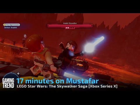 LEGO Star Wars: The Skywalker Saga on Xbox Series X - 17 minutes on Mustafar - [Gaming Trend]