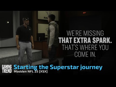 Madden NFL 25 - Starting your Superstar journey (thru the NFL Combine, Draft, &amp; 1st preseason game)