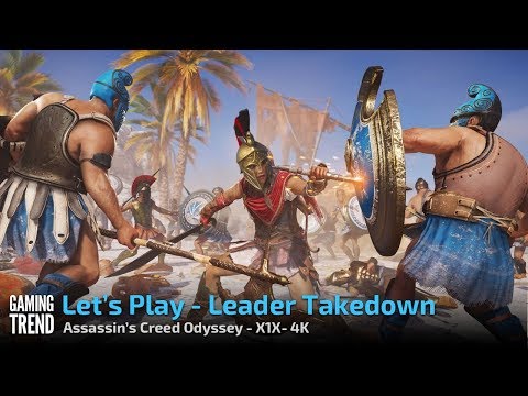 Assassin&#039;s Creed Odyssey - Leader takedown - X1X 4K [Gaming Trend]