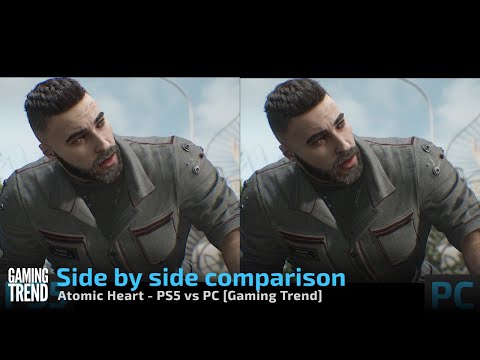 Side by side comparison - Atomic Heart on PS5 vs PC [Gaming Trend]