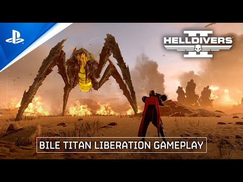 Helldivers 2 - Bile Titan Liberation Gameplay | PS5 &amp; PC Games