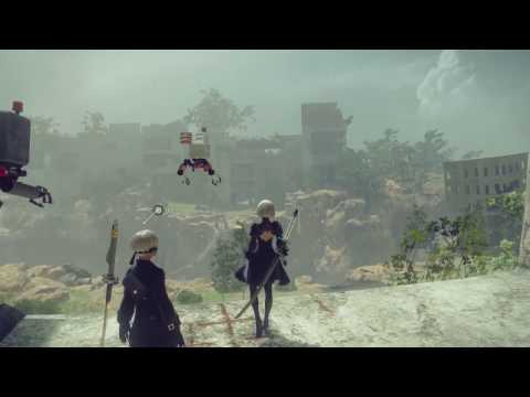 NieR: Automata - Exploring Earth&#039;s Distant Future - 27 Minutes of Uninterrupted Gameplay
