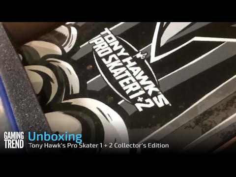 Tony Hawk&#039;s Pro Skater 1 + 2 Collector&#039;s Edition Unboxing - Green Board - PS4 [Gaming Trend]