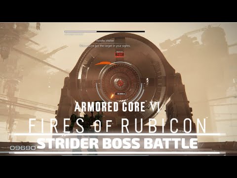 Armored Core Vi: Fires Of Rubicon - Destroy the Weaponized Mining Ship Strider [Boss Battle]